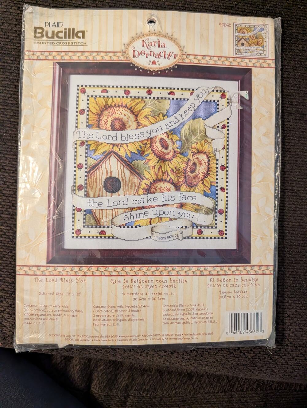 Bucilla Counted Cross Stitch Kit – “The Lord Bless You” – Karla Dornacher
